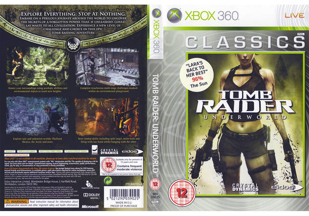 Гра для ігрової консолі Xbox 360, Tomb Raider Underworld (LT 3.0, LT 2.0), фото 1