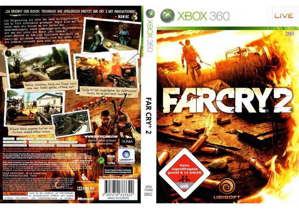 Гра для ігрової консолі Xbox 360, Far Cry 2 (LT 3.0, LT 2.0), фото 1
