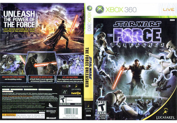 Гра для ігрової консолі Xbox 360, Star Wars: The Force Unleashed (LT 3.0, LT 2.0), фото 1