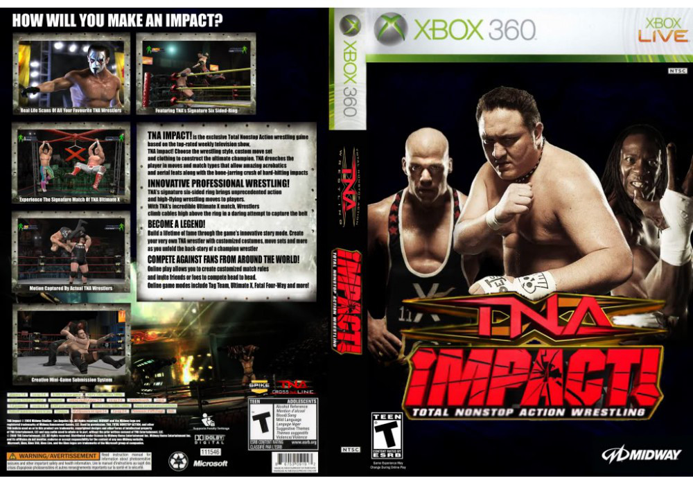 Гра для ігрової консолі Xbox 360, TNA Impact Wrestling (LT 3.0, LT 2.0)