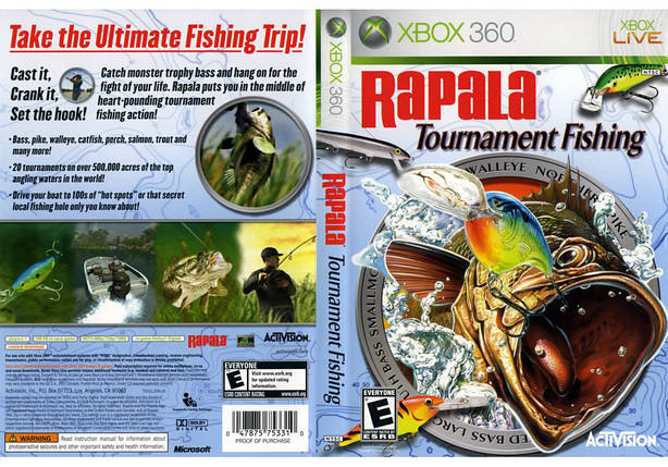 Гра для ігрової консолі Xbox 360, Rapala Tournament Fishing (LT 3.0, LT 2.0), фото 1