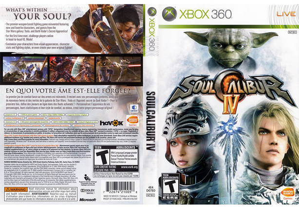 Гра для ігрової консолі Xbox 360, Soul Calibur 4 (LT 3.0, LT 2.0), фото 1