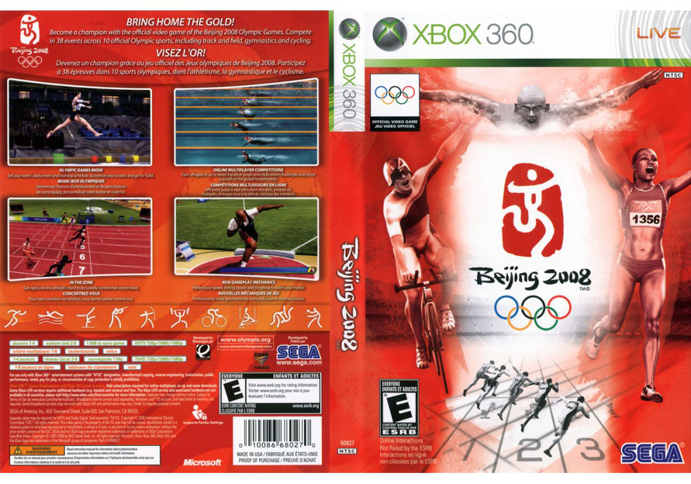 Гра для ігрової консолі Xbox 360, Beijing 2008 (LT 3.0, LT 2.0)