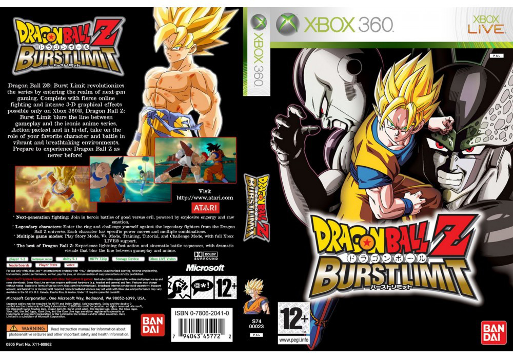Гра для ігрової консолі Xbox 360, Dragon Ball Z: Burst Limit (LT 3.0, LT 2.0)