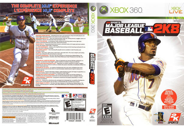 Гра для ігрової консолі Xbox 360, Major League Baseball 2K8 (LT 3.0, LT 2.0), фото 1