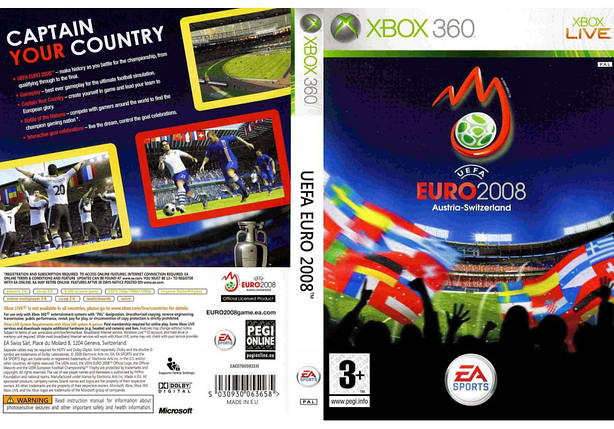 Гра для ігрової консолі Xbox 360, UEFA Euro 2008 (LT 3.0, LT 2.0), фото 1
