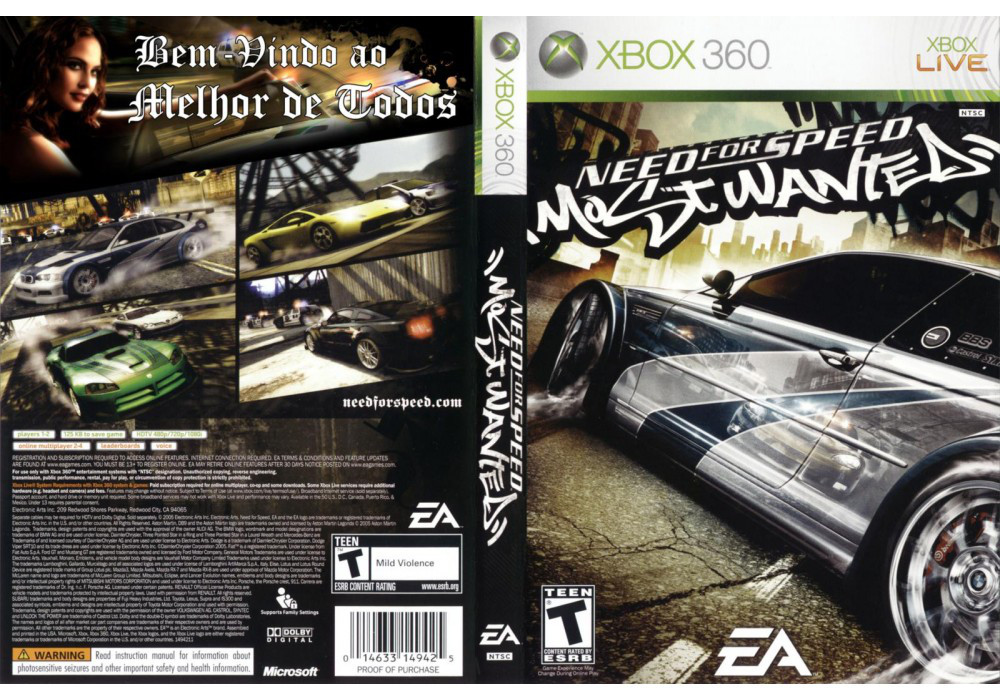 Купити Гра для ігрової консолі Xbox 360, Need for Speed Most Wanted (LT 3.0, LT 2.0), ціна 119