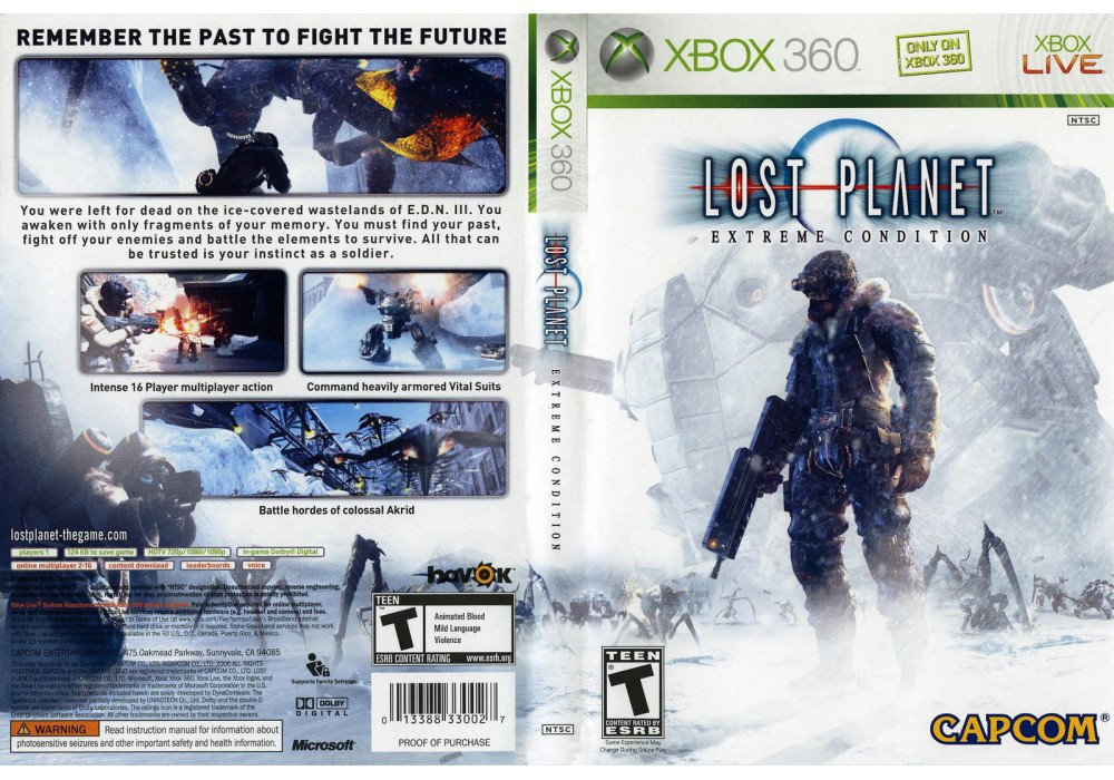 Гра для ігрової консолі Xbox 360, Lost Planet: Extreme Condition
