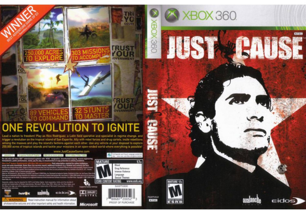 Гра для ігрової консолі Xbox 360, Just Cause (LT 3.0, LT 2.0)
