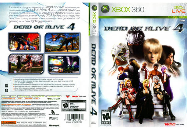 Гра для ігрової консолі Xbox 360, Dead Or Alive 4 (LT 3.0, LT 2.0), фото 1