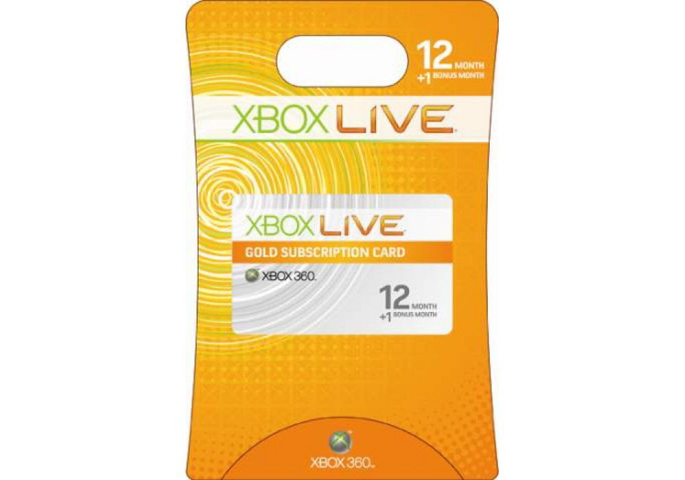 Картка поповнення балансу Xbox Live! (12+1 місяців)