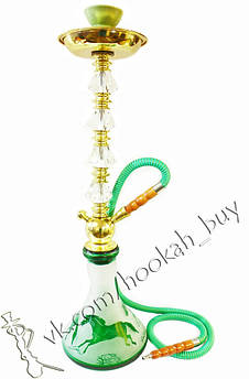 Високий зелений кальян 68 см на 1 трубку (арт. 2094)