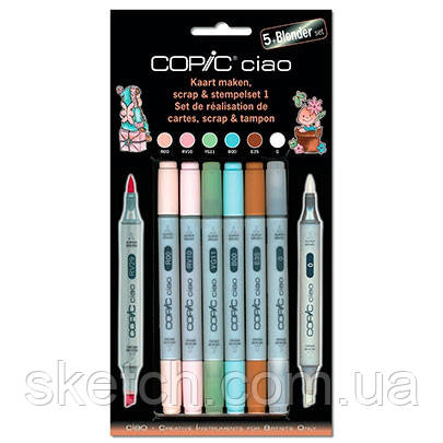 Набор маркеров Copic Ciao Set "5+1" Scrap & Stamping 1