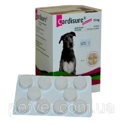 Кардишур 10 мг (Cardisure) 10 табл., блистер (Пимобендан) - фото 4 - id-p701960413
