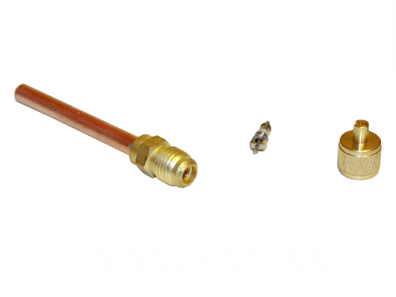 Вентилі типу Шредер з різьбою 1/4" SAE і трубкою 60 мм