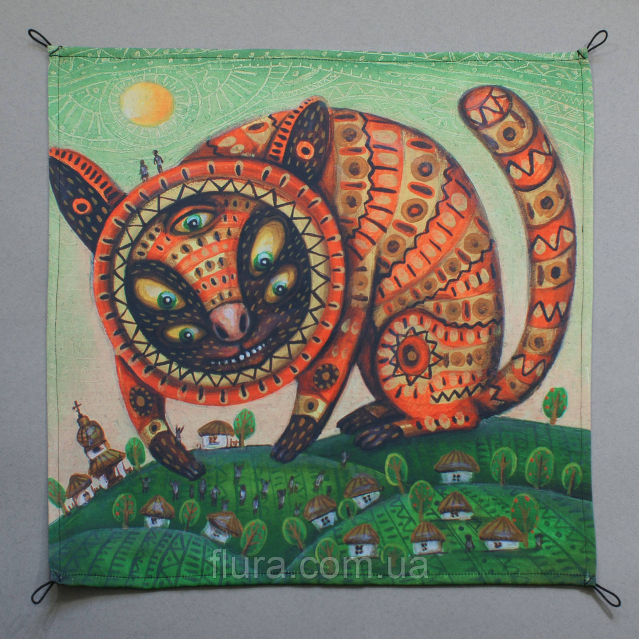 Принти на полотні.Сублімація. Репродукція картини Nita Kravets. Авторська робота "Кітко"