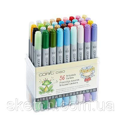 Набор маркеров Copic Ciao Set Brilliant Colours, 36 шт/уп