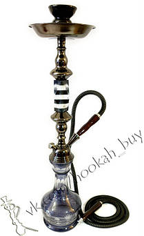 Шикарний чорний високий кальян на 1 трубку (арт.147)