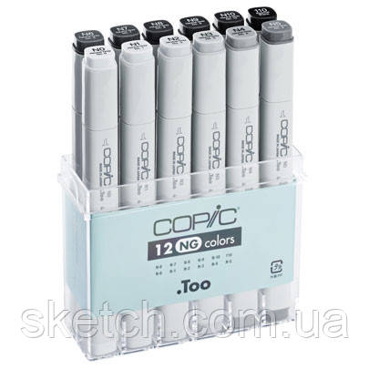 Набір маркерів Copic Marker Set NG, 12 шт./пач., фото 1