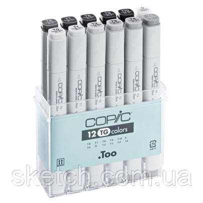 Набір маркерів Copic Marker Set TG, 12 шт./пач.