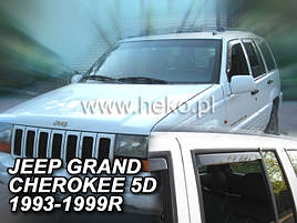 Дефлектори вікон (вітровики) Jeep Grand Cherokee 1993r.-1999r. 4шт (Heko)