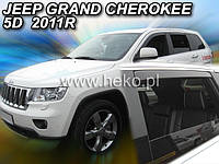 Дефлекторы окон (ветровики) Jeep Grand Cherokee 2011r- 4шт (Heko)