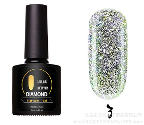 Гель-лак Lulaa Diamond Glitter Platinum gel 7.5 ml No 03