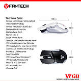 Миша ігрова бездротова FANTECH WG8 LEBLANC (2000 DPI), Black, Wireless, фото 4