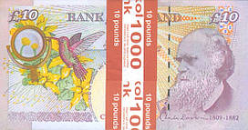 Засоби сувенірні "10 фунтів стерлінгів". В упак: 80 шт.