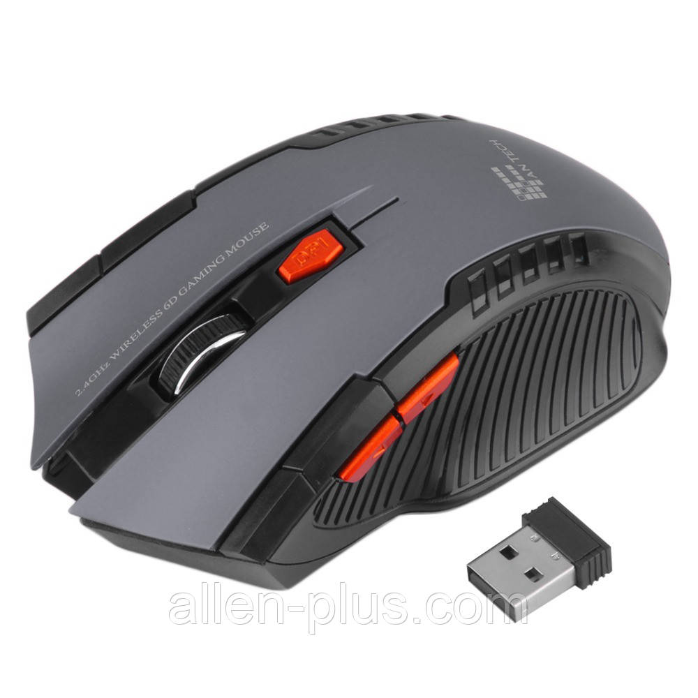 Ігрова миша бездротова FANTECH W4 RAIGOR 2000 DPI, Grey, Wireless