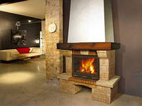 Каміни та печі з вбудованими лежанками