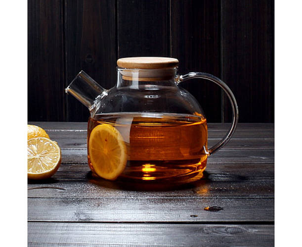 Купить Заварочный стеклянный чайник с фильтром-пружинкой в носике ...