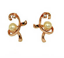 Сережки бульт з англійською застібкою. Висота сережки 2.8 см. ширина 13 мм.