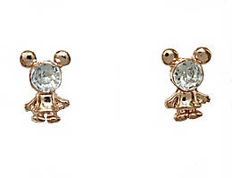  Сережки бульт з англійською застібкою. Висота сережки 1.5 см ширина 10 мм. 