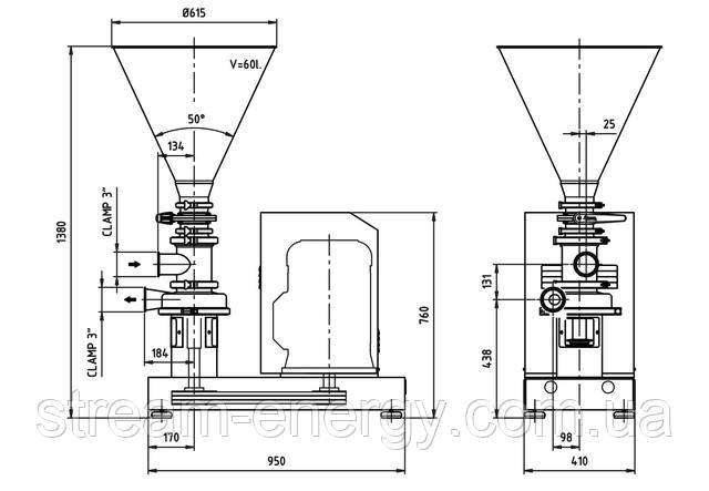 Блендер вертикальний Inoxpa M-440