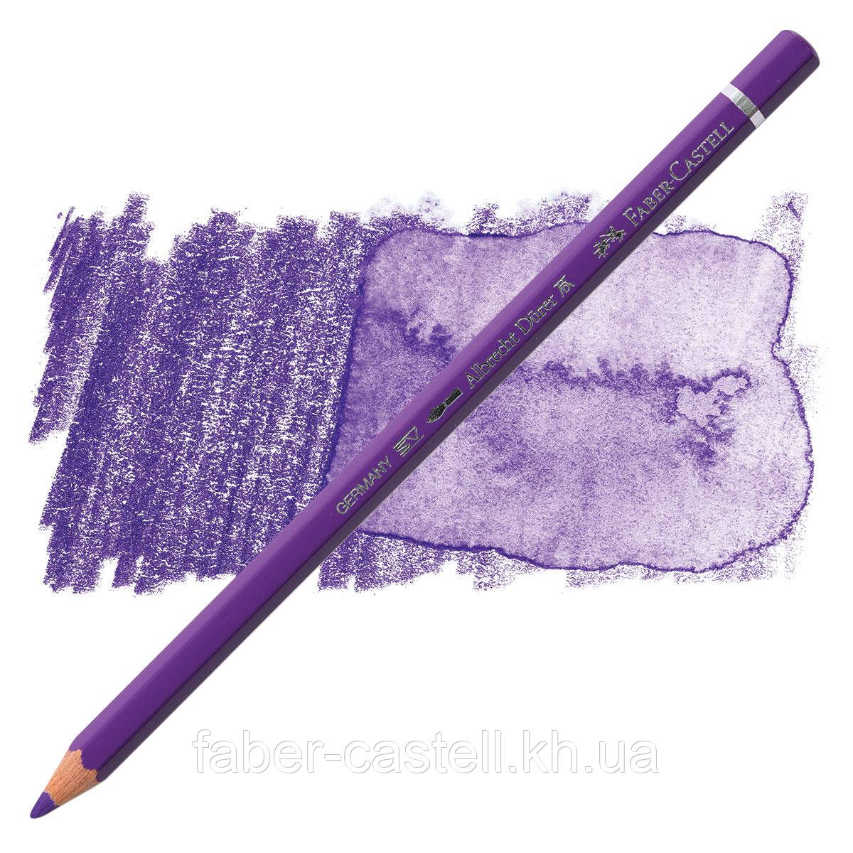 Олівець акварельний кольоровий Faber-Castell Albrecht Dürer колір пурпурно-фіолетовий ( Purple Violet ) № 136, 117636