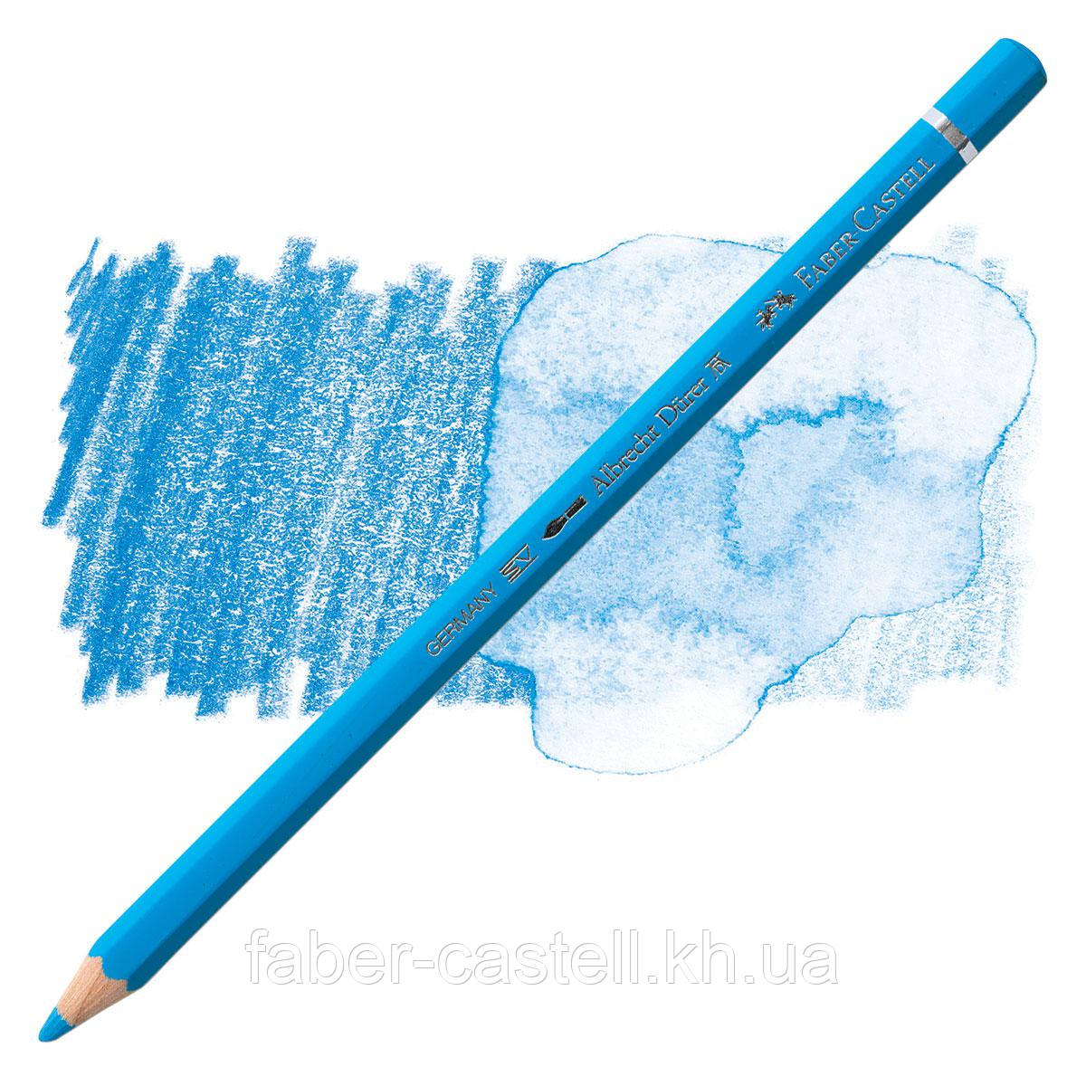 Олівець акварельний кольоровий Faber-Castell A. Dürer колір світло-синій (Light Phthalo Blue) №145, 117645