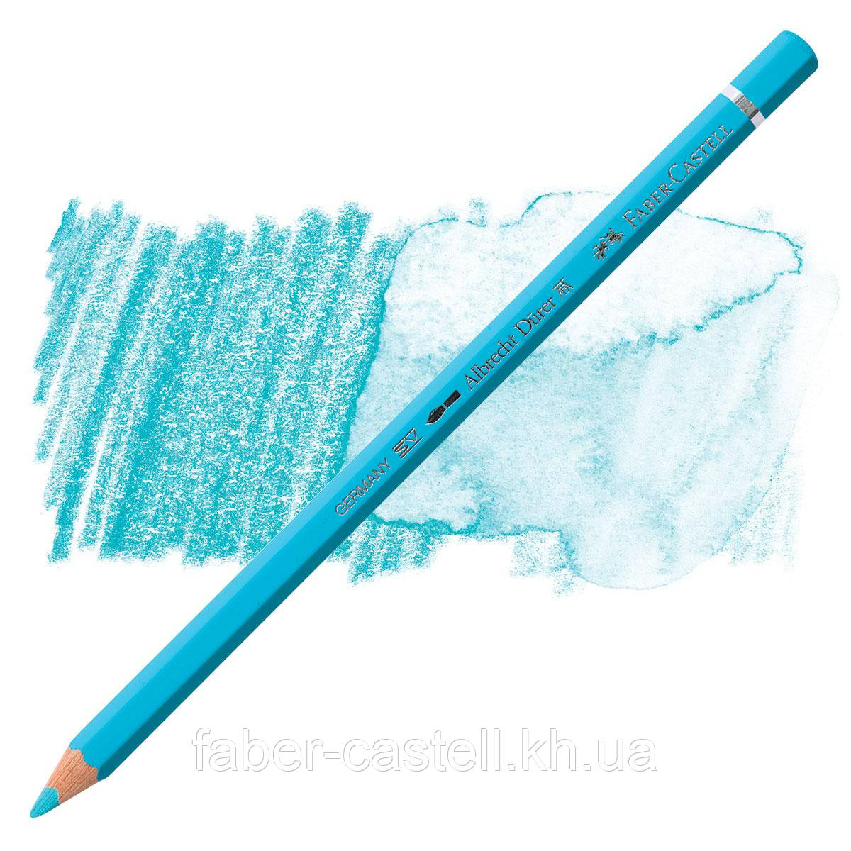 Олівець акварельний кольоровий Faber-Castell A. Dürer світло-кобальтов. бірюзовий (Light Cobalt Turquoise) №154