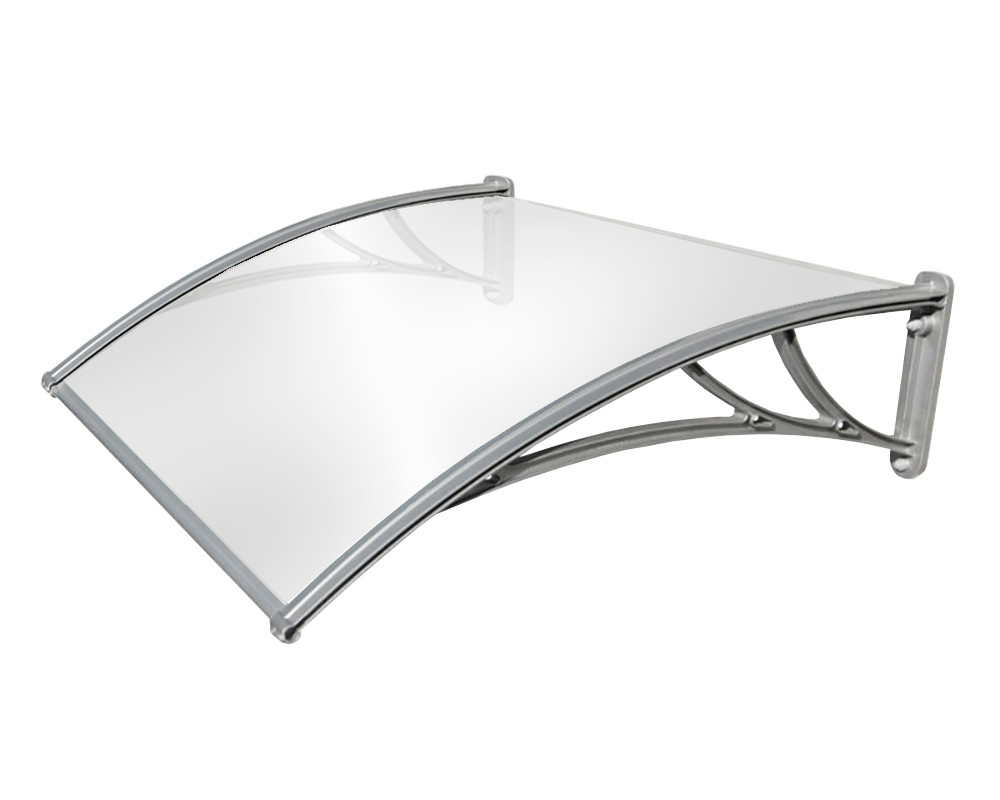 Козирок "TanDem" 3000х930х280мм Сріблястий з Монолітним Полікарбонатом 3мм Опал, фото 1