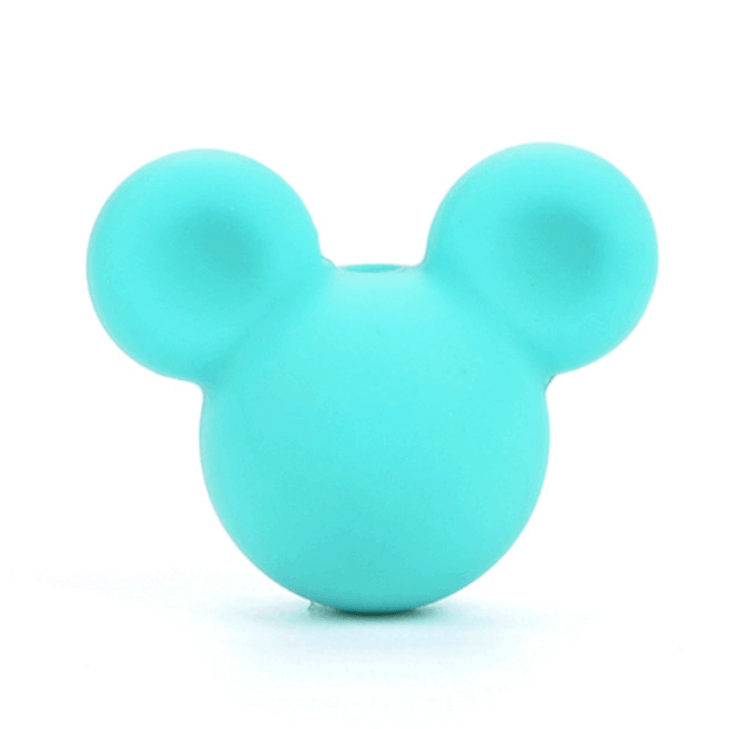 Міккі маус (бірюза) намистини з харчового силікону, фото 1