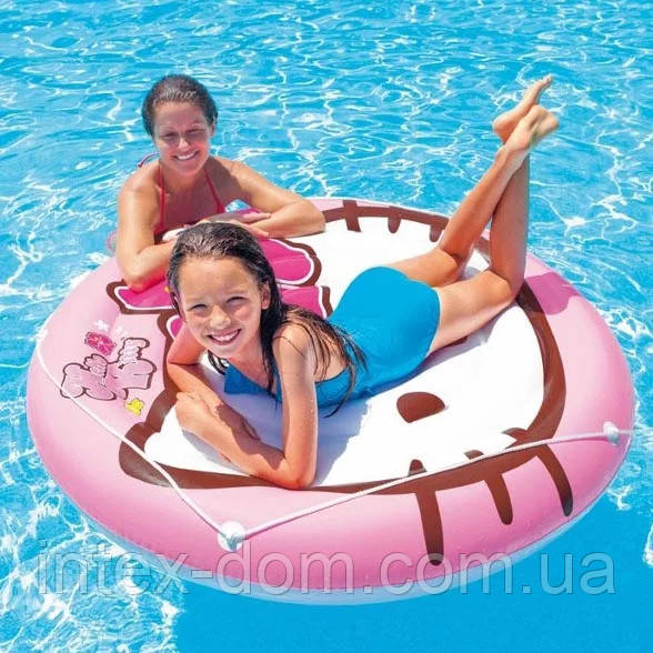 Дитячий надувний плотик Intex 56513 "Hello Kitty" (137 см)