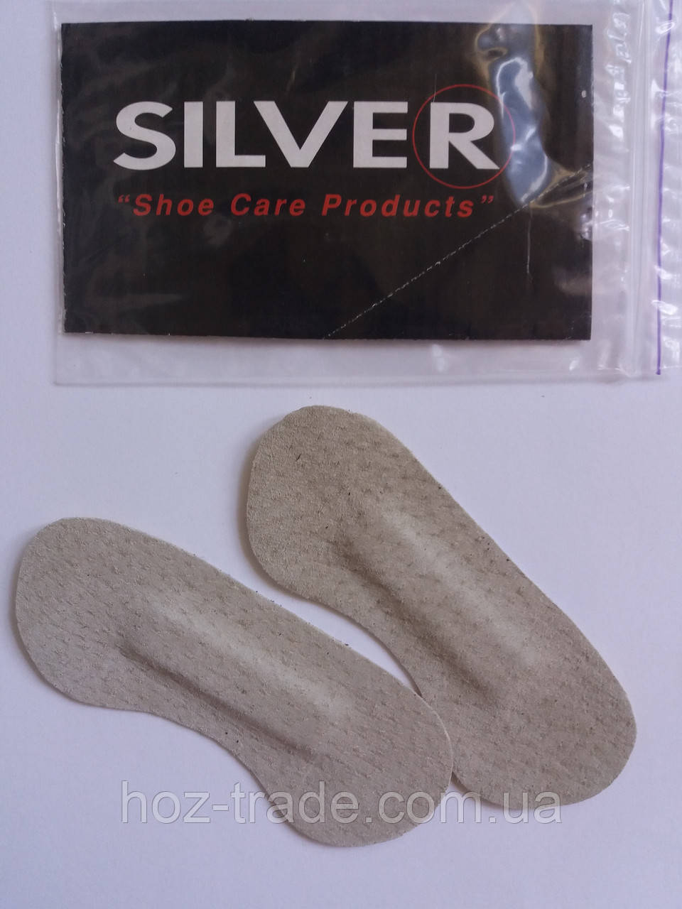 Замшеві вкладки для взуття за п'яту Silver білі, фото 1