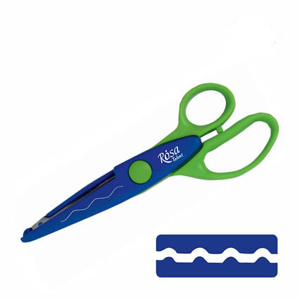 Фигурные ножницы №10 16,5х6,5см ROSA TALENT