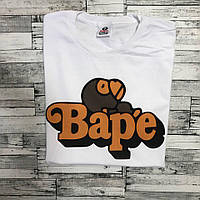 Біла футболка a bathing ape | bape relax logo