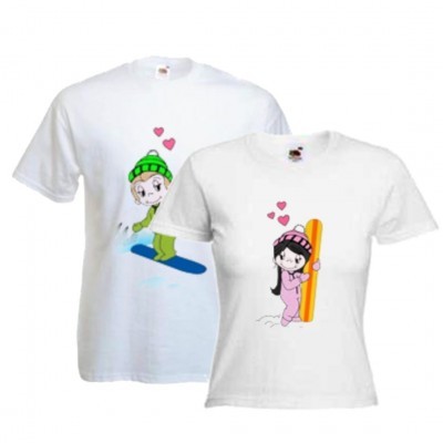 Парні футболки "Хлопчик і дівчинка"