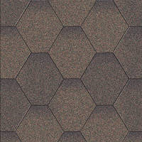 Бітумна черепиця Aquaizol / Акваізол Мозаїка Коричневий Мікс