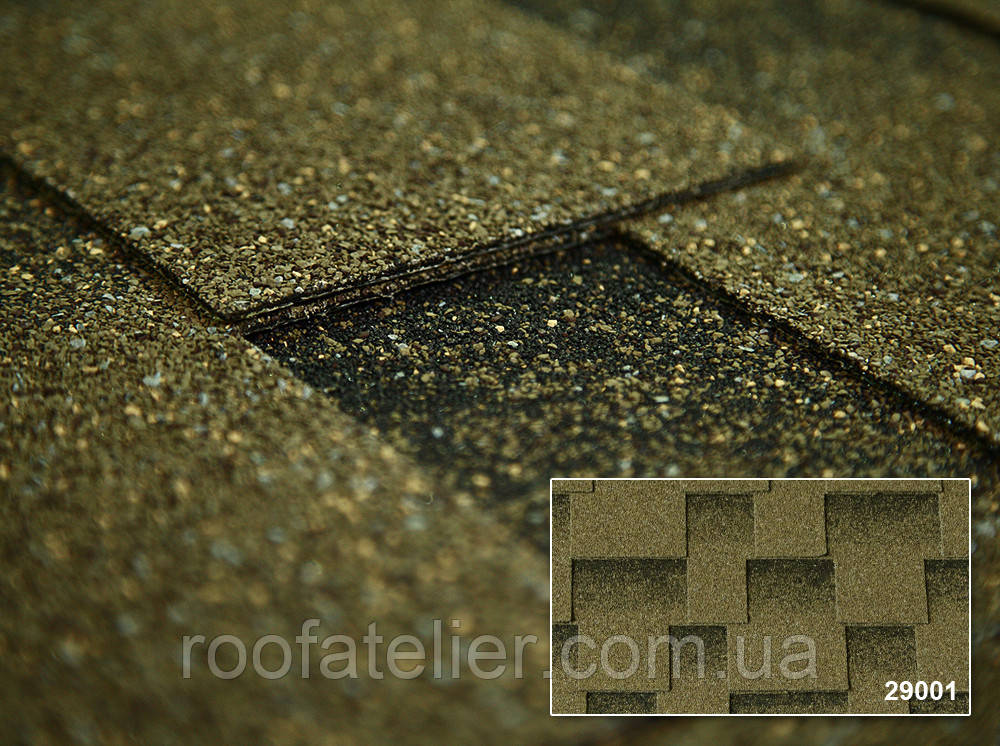 Бітумна черепиця Kerabit / Керабіт Квадро Оливковий, фото 1