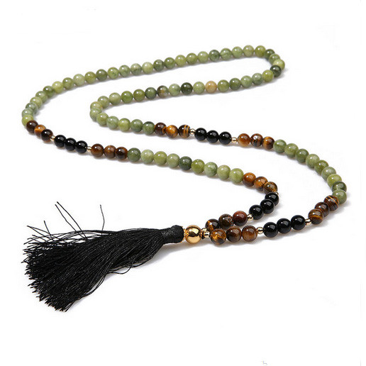 Четки з Нефриту, Тигрового очей і Агата, фото 1