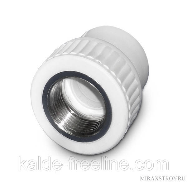 Муфта внутрішня різьба Kalde МРВ ∅25х3/4" біла, фото 1