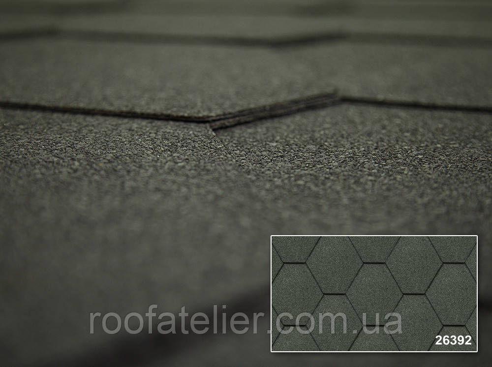 Бітумна черепиця Kerabit / Керабіт K+ Трійка сірий, фото 1